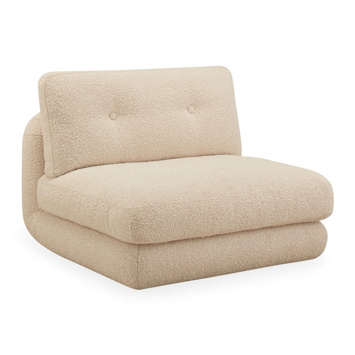 Pompidou Modular Sectional 3 Armless Piece - Angle View