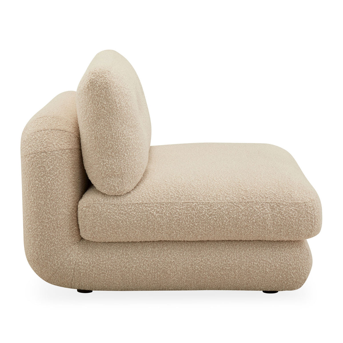 Pompidou Modular Sectional 3 Armless Piece - Side View