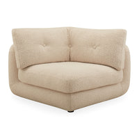 Pompidou Sectional Corner Piece - Styled View