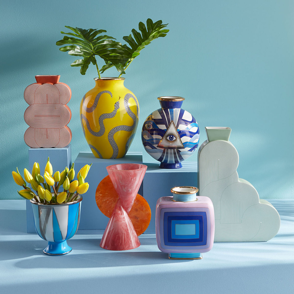 Eden Urn Vase - group view