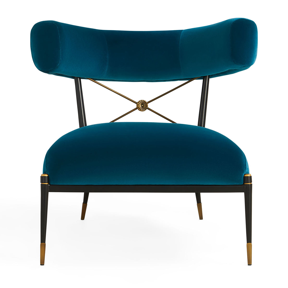 Rider Klismos Lounge Chair - front view