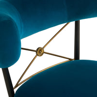 Rider Klismos Lounge Chair - details view