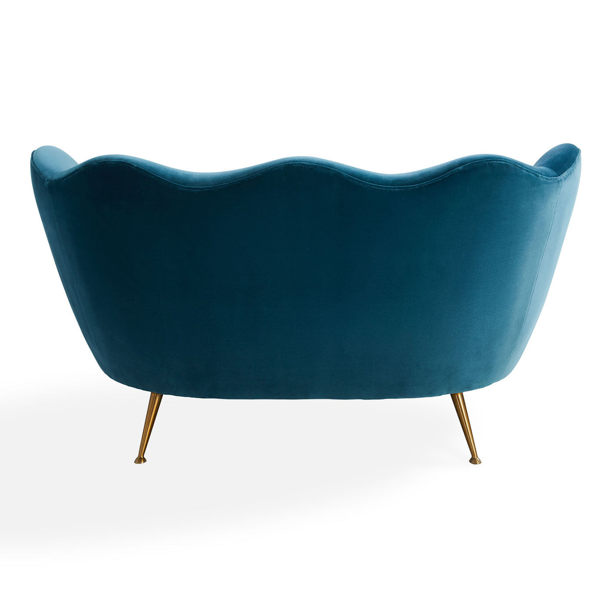 Ripple Apartment Sofa in varese petrol - back view