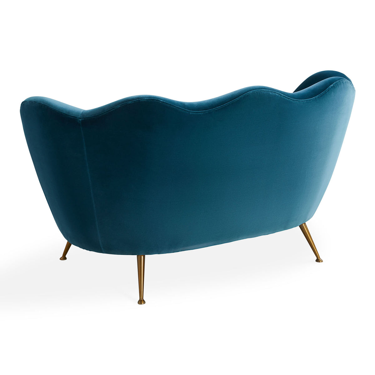 Ripple Apartment Sofa in varese petrol - back angle view