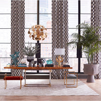 bond dining table beaumont benches - styled view