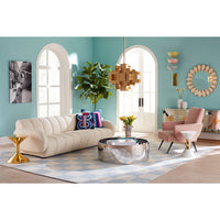 canaan accent table philippe chair alphaville cocktail table brigitte sofa livng room - styled view