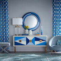 blocks hand-knotted rug - styled view 7