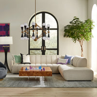 bond cocktail table acrylic chess set brigitte sectional sofa - styled view