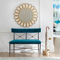 rider dining bench petals mirror snake serpent umbrella stand - styled view