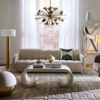 Casablanca Scroll Cocktail Table with Chambeige Bar