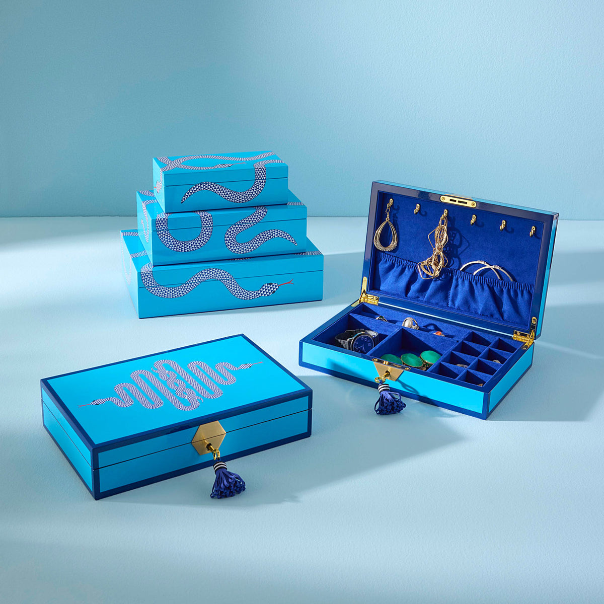 Eden Medium Lacquer Box - styled view