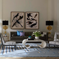 Casablanca Scroll Cocktail Table with Lampert Grand Sofa
