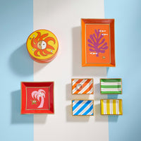Playa Square Tray - styled view