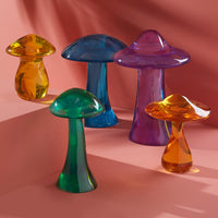 Acrylic Mushroom Objet Orange - summer shot