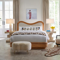 nixon baby alpaca throw light blue maxime daybed - styled view