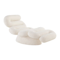 Serpentine Chaise Olympus Oatmeal - front view