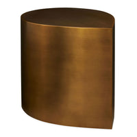 teardrop table antiqued brass - Styled view 7