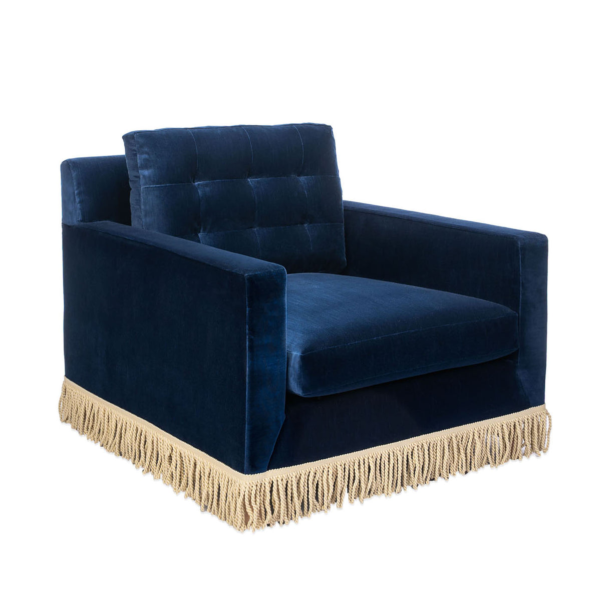 Amethyst Velvet Chair in living room