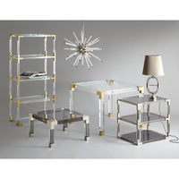 jacques game table goldfinger dining chairs acrylic chess set - styled view