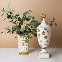 botanist pottery collection with eucalyptus - styled view