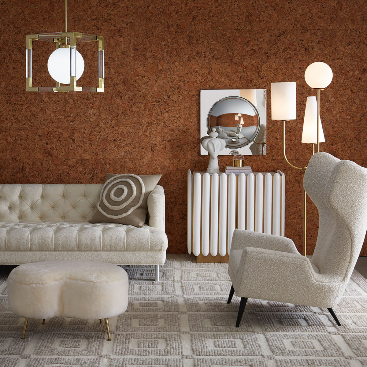 jonathan adler hand woven rug collection - styled view 4