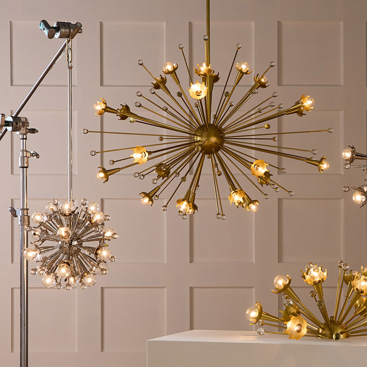 sputnik chandelier nickel styled