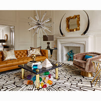 acrylic pill collection baxter sofa bacharach swivel chair living room - styled view
