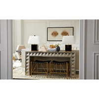 eyes beaded wall art talitha waterfall console - styled view