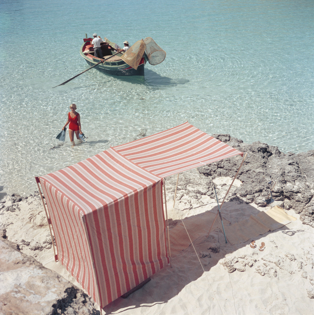 Slim Aarons "Marietine Birnie Lagoon" Photograph