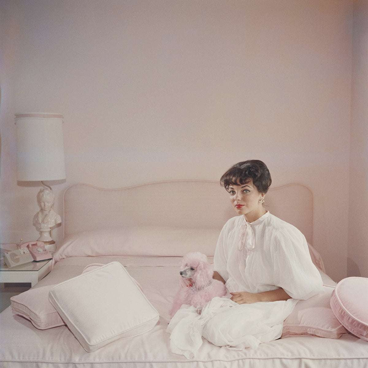slim aarons "pink accessory" photograph - front view