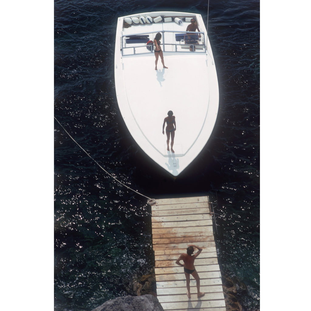 Slim Aarons "Speedboat Landing " Photograph