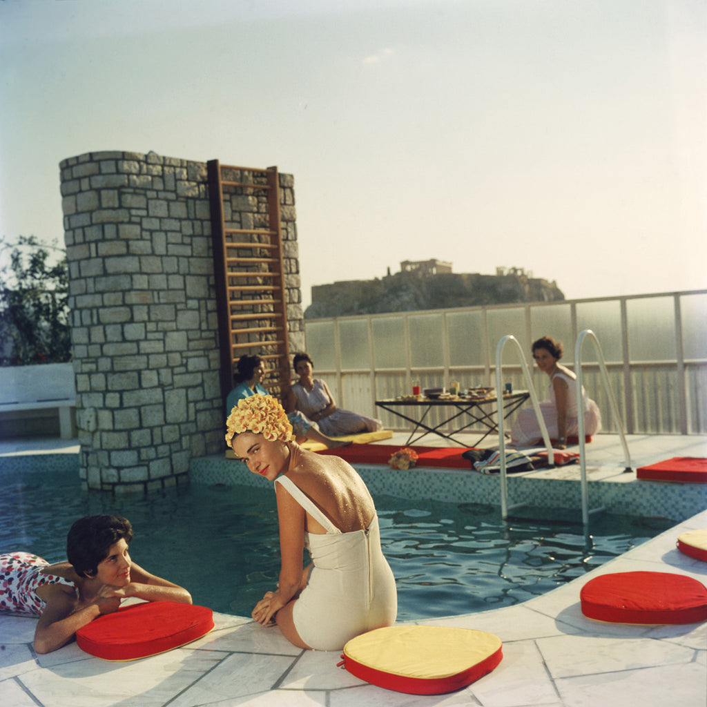 Slim Aarons "Penthouse Pool" Photograph