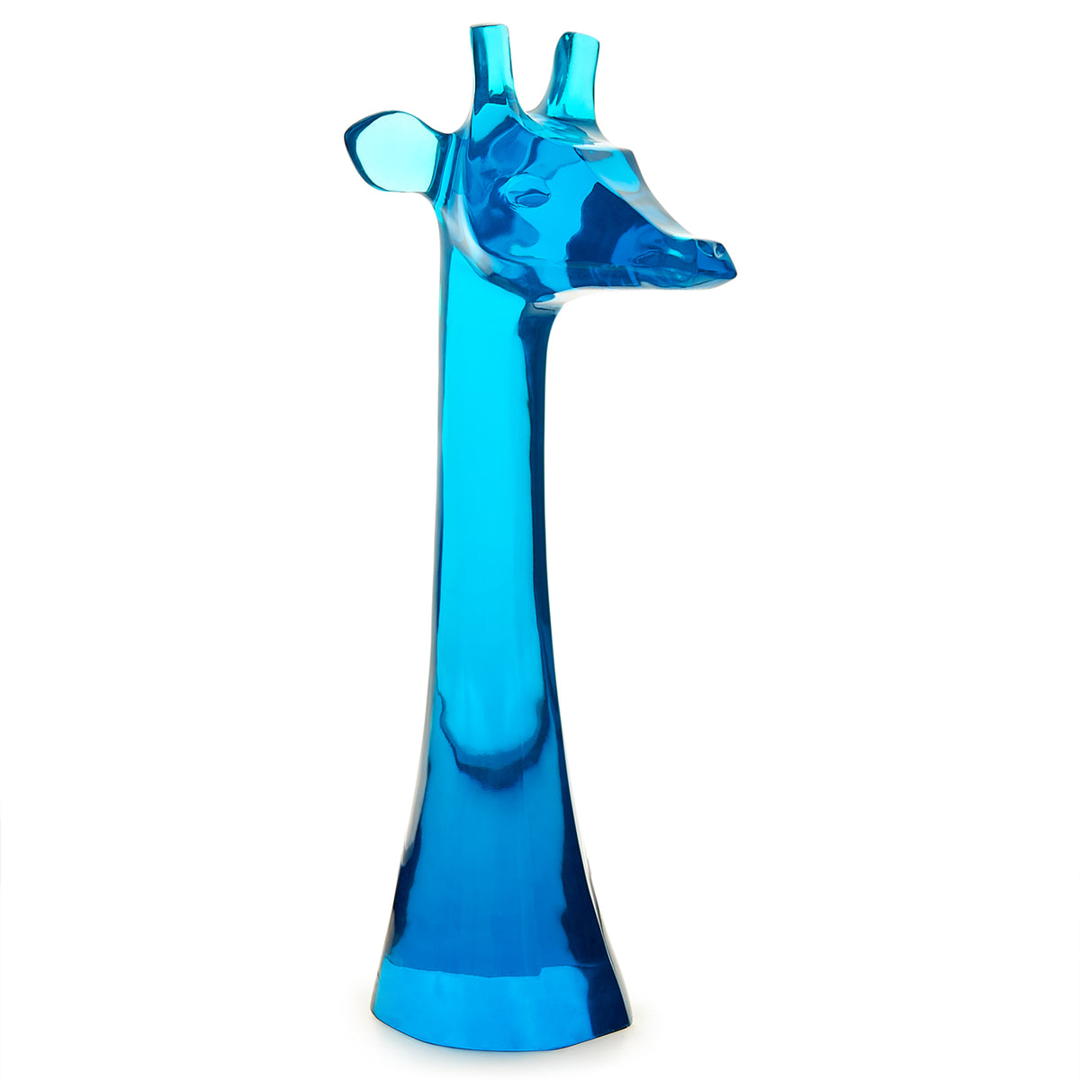 acrylic giraffe giant blue - angle view