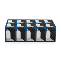 medium arcade lacquer box blue - front view