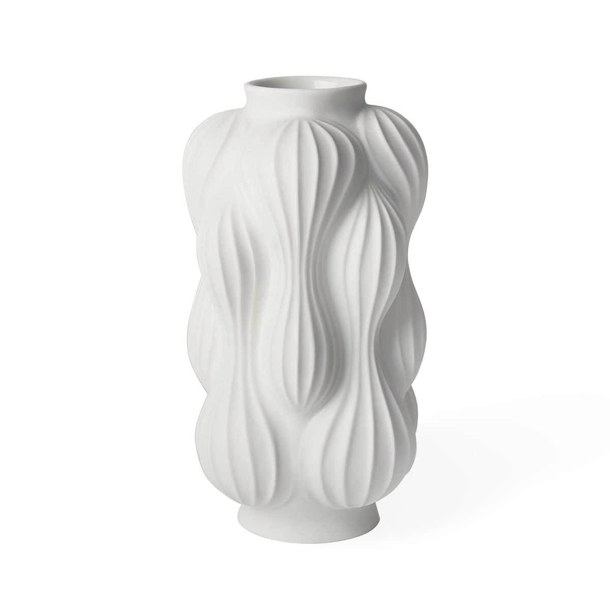 balloon vase large porcelain white - view 2