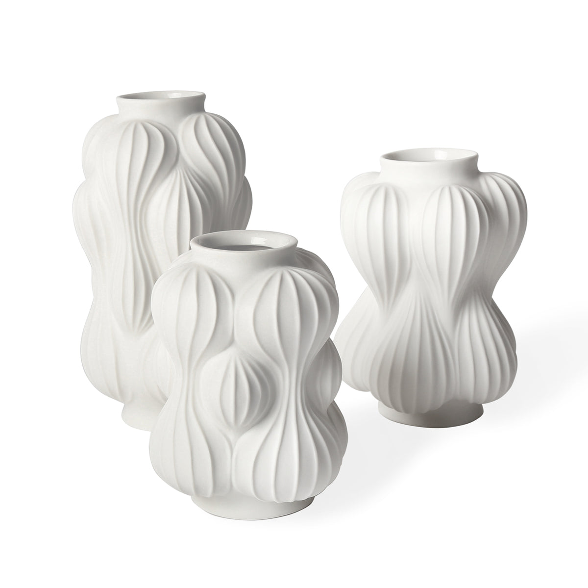 balloon vase collection - front view