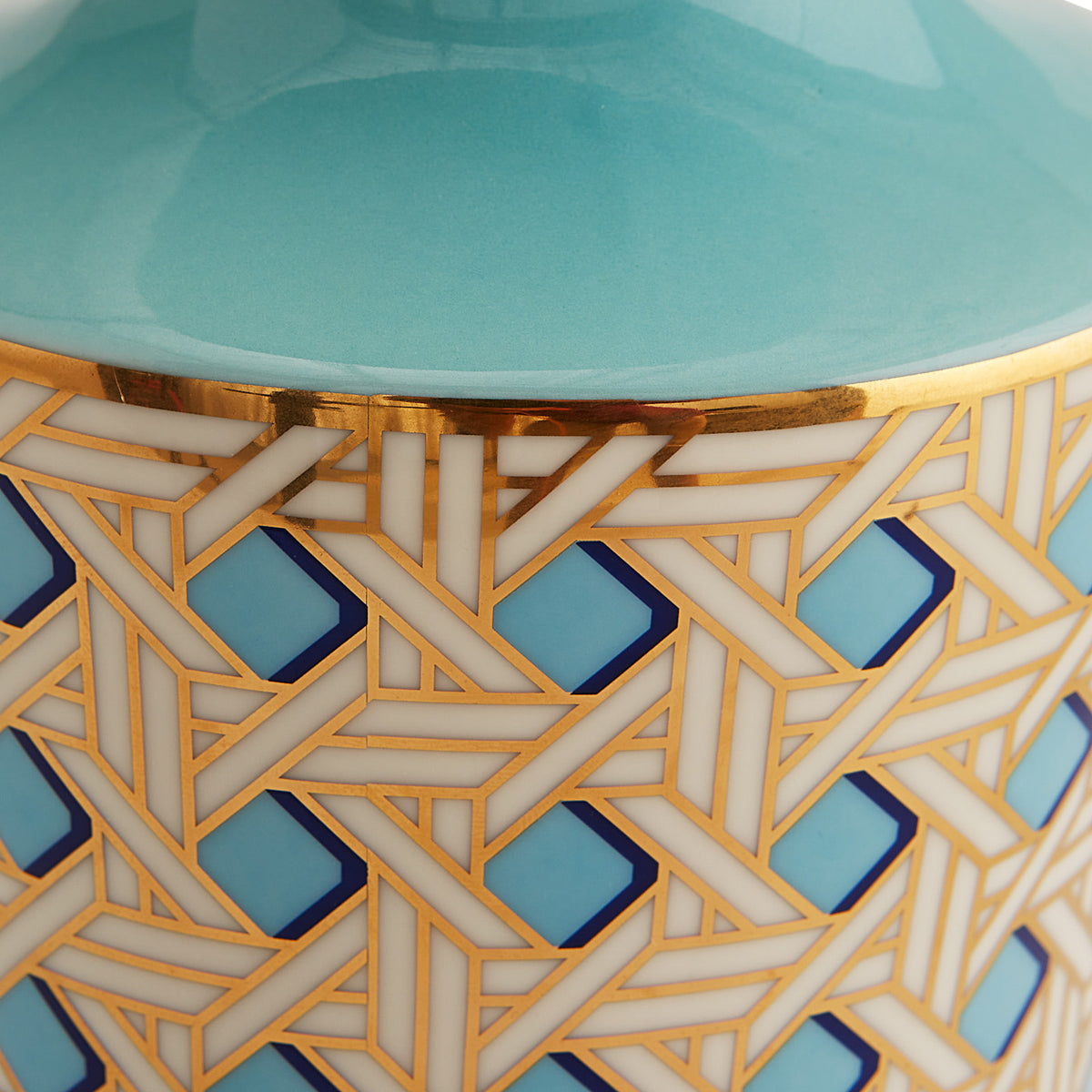 Basketweave Cuff Vase - details view