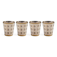 Basketweave Glassware Set - front view