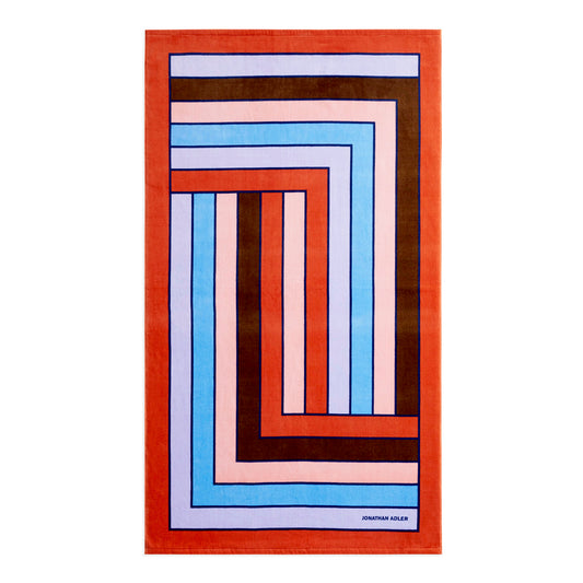 scala beach towel orange - front view