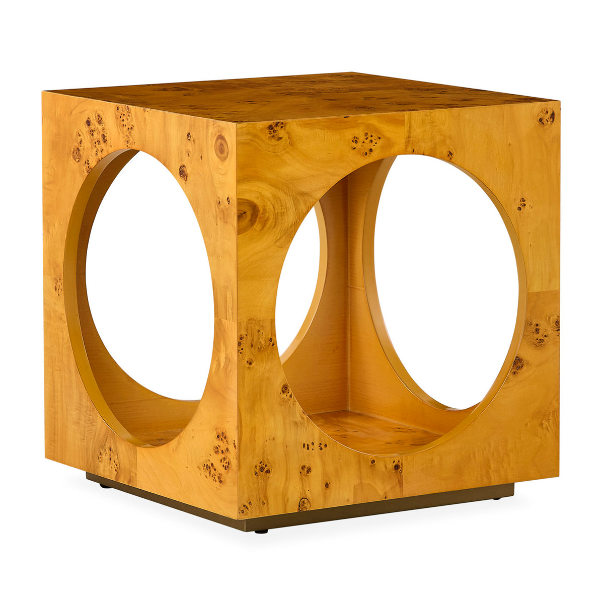 bond cube accent table front view