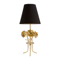 Brass Flower Table Lamp