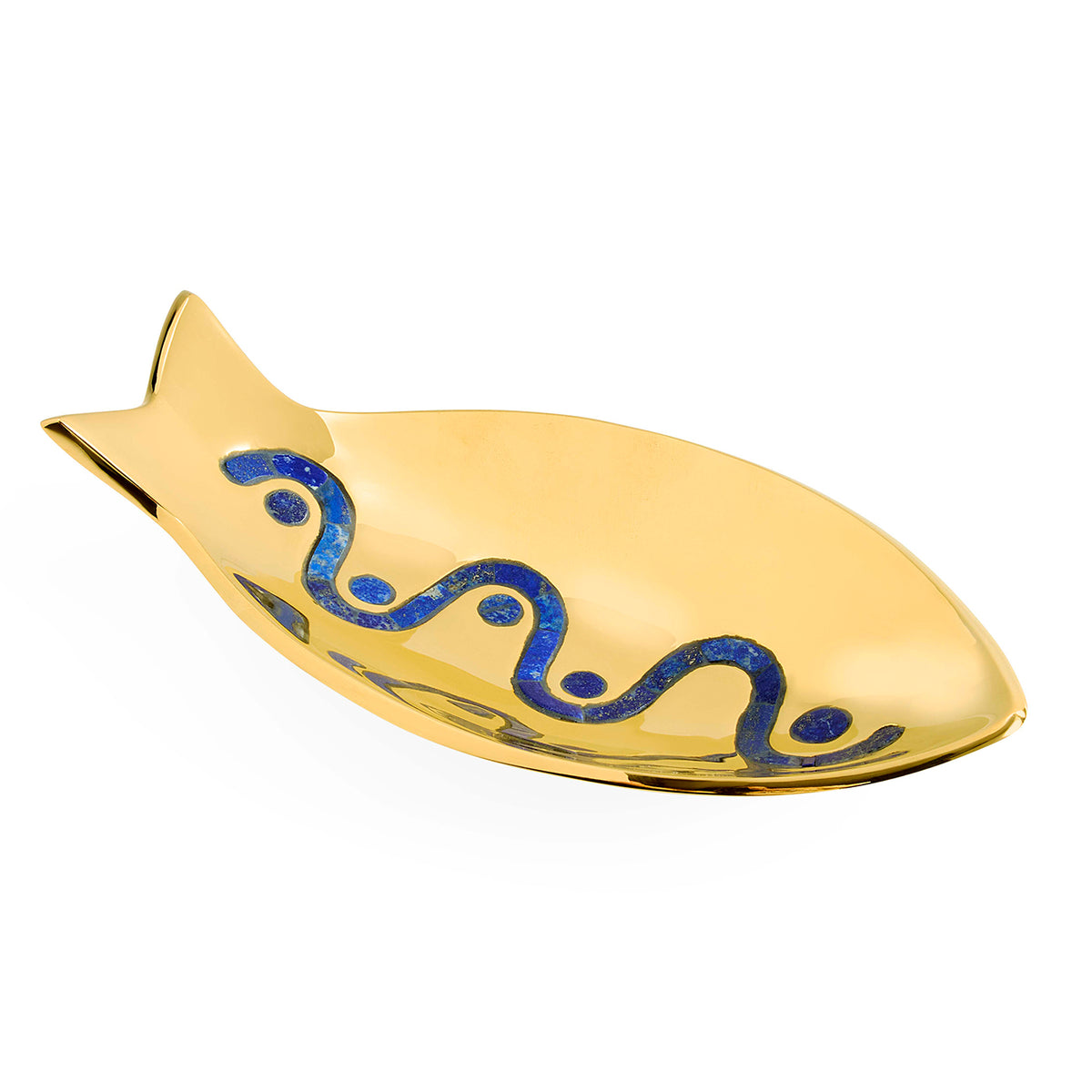 Brass Fish Tray - angle view