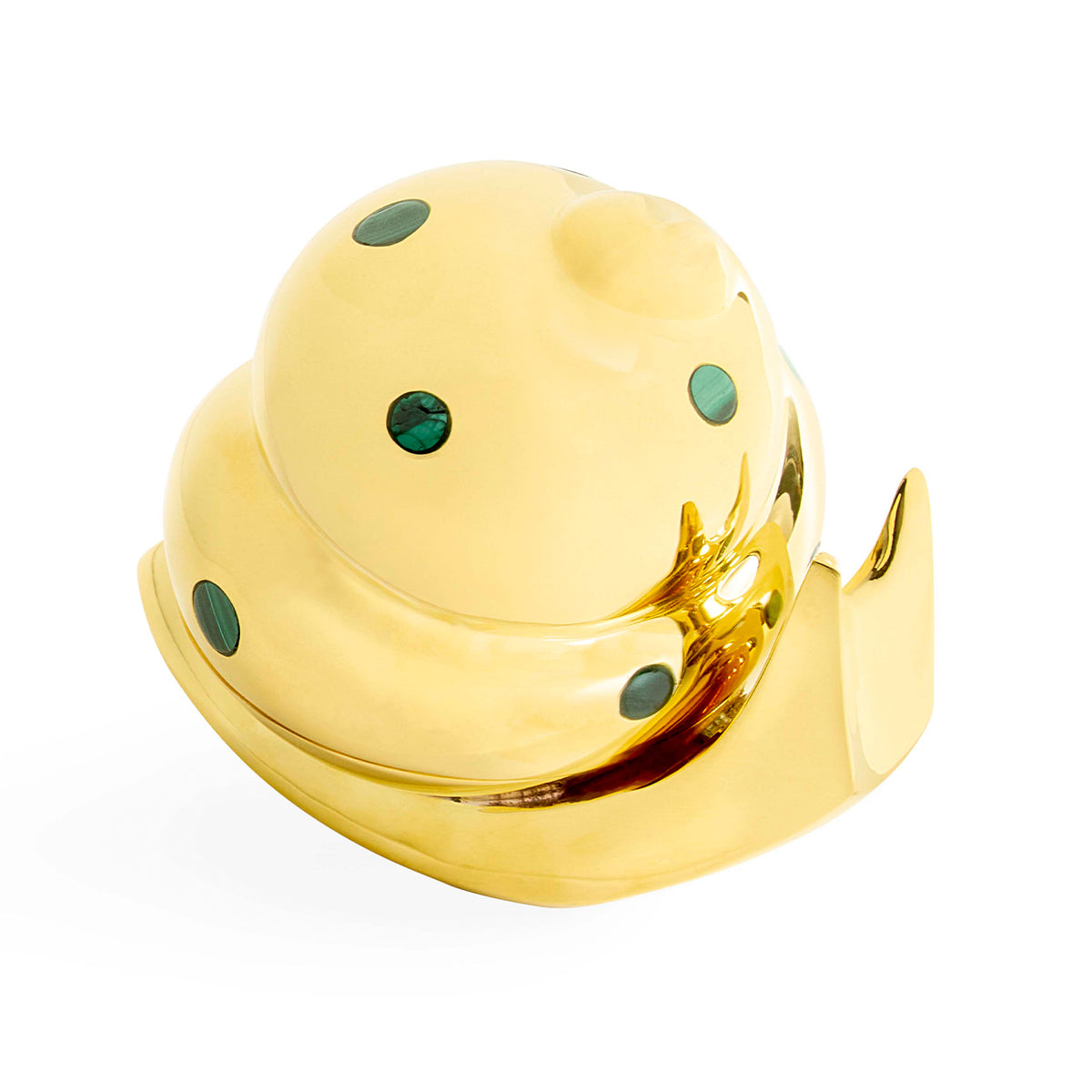Brass Snail Box - top view