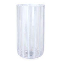 cabana highball glass blue - front view