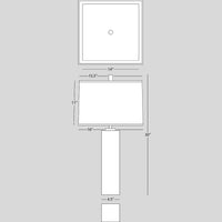 tall canaan table lamp - isometric view