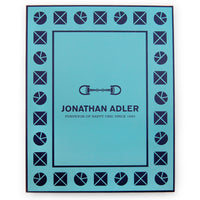 charade studded frame 5x7 porcelain white box - top view