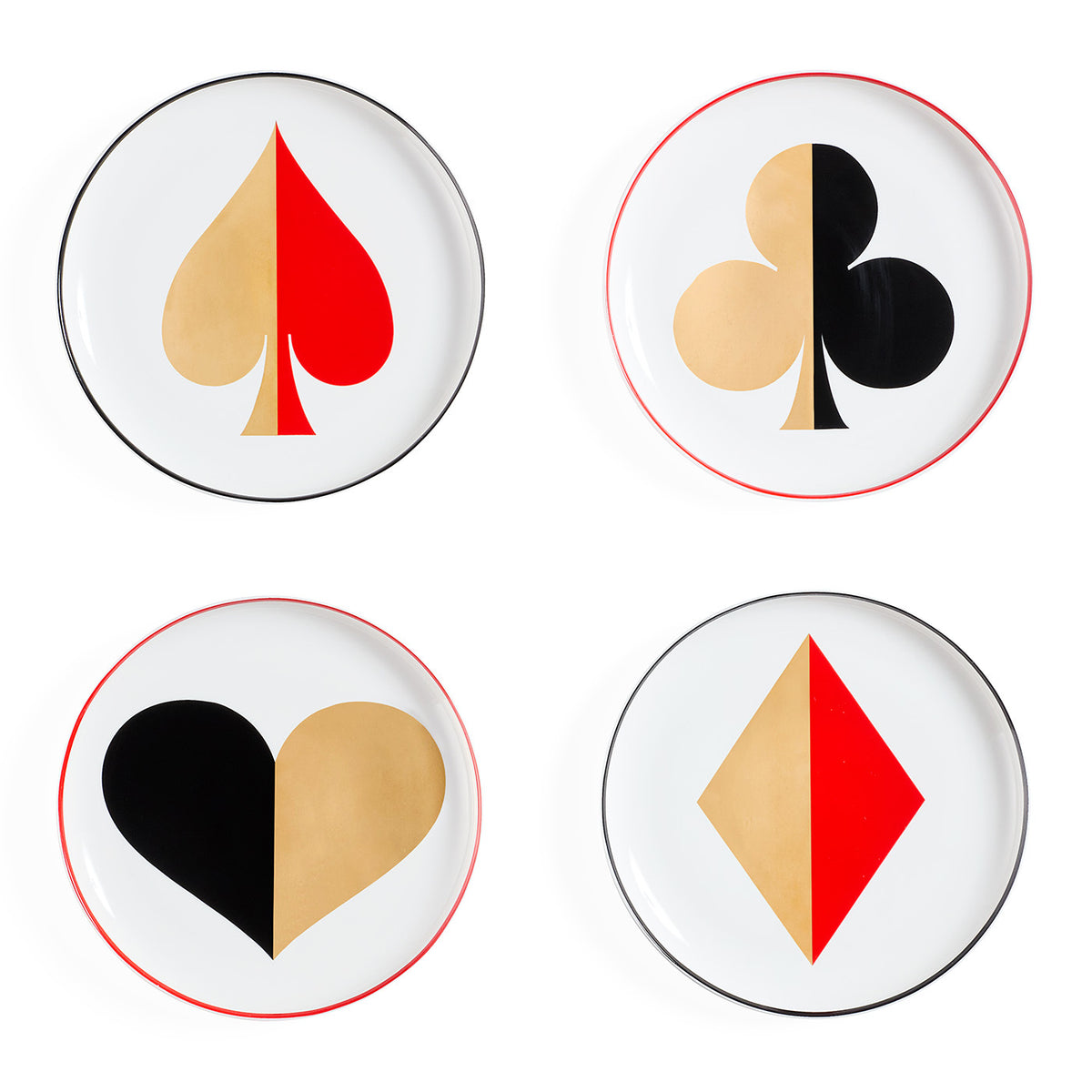Dealer's Choice Canapé Plate Set - front view