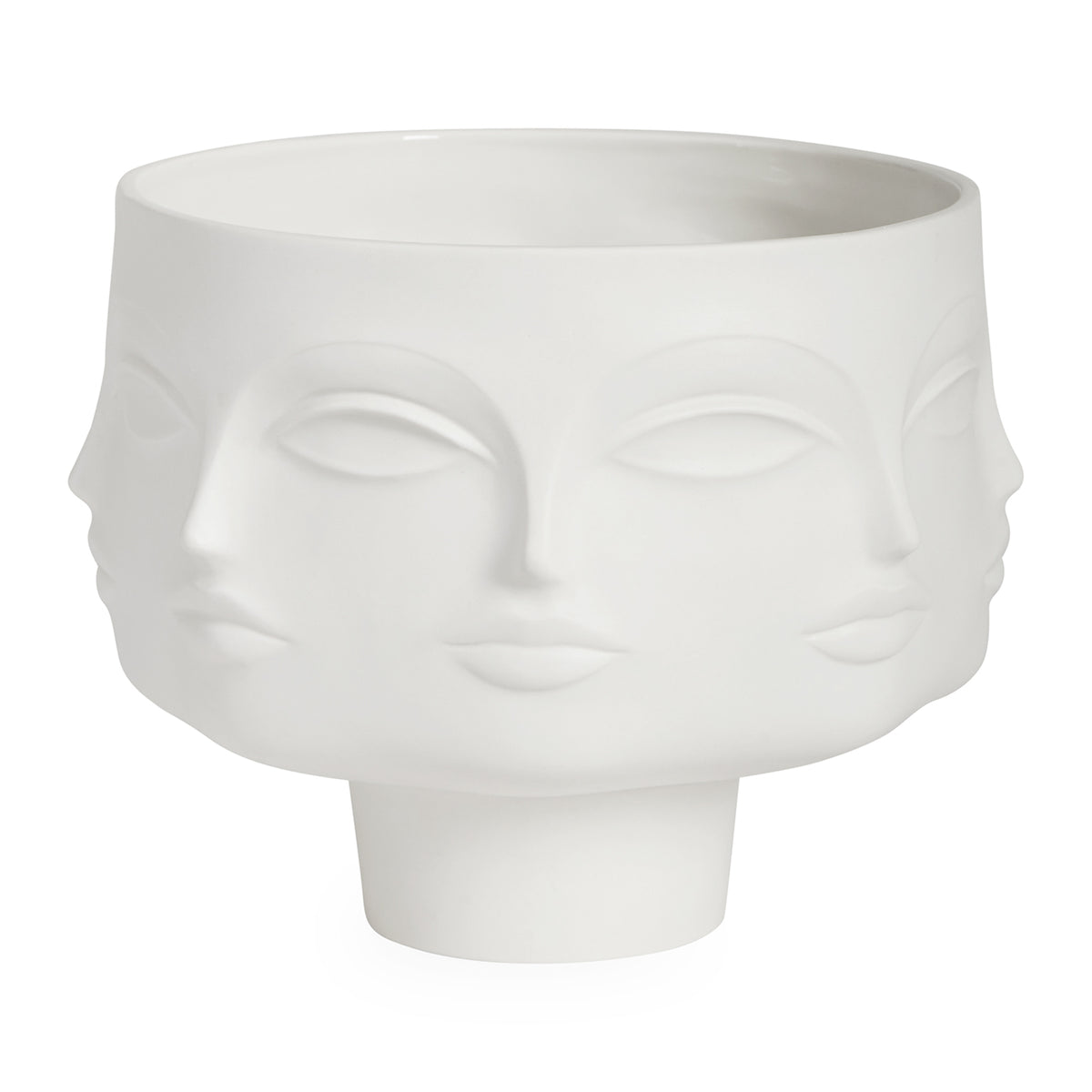 dora maar pedestal bowl porcelain white - view 1