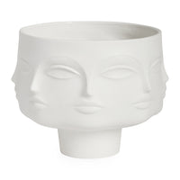dora maar pedestal bowl porcelain white - view 1