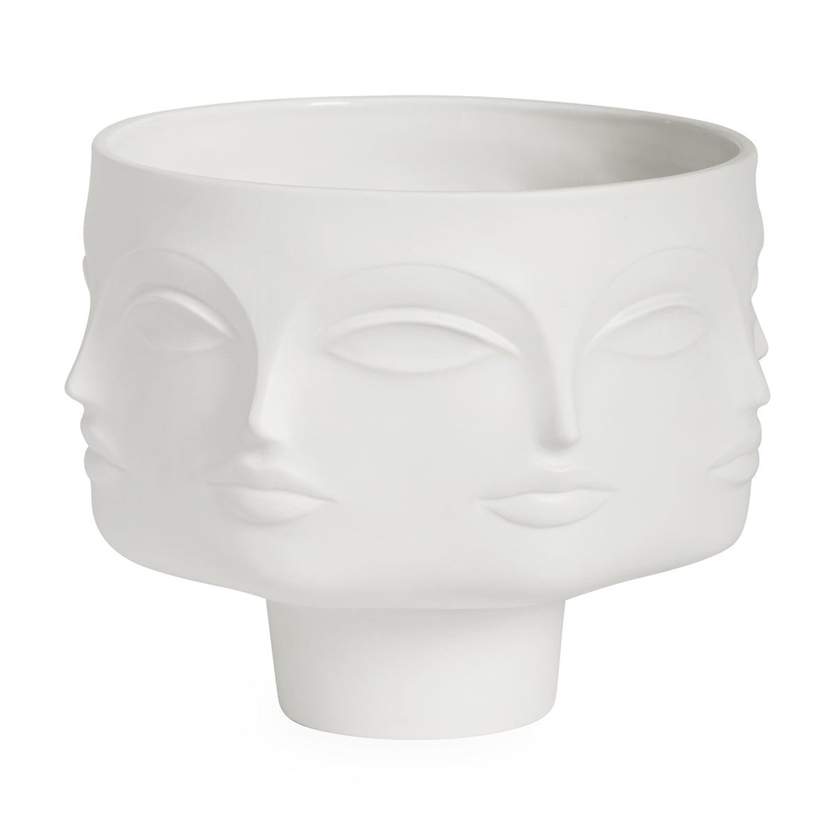 dora maar pedestal bowl porcelain white - view 2